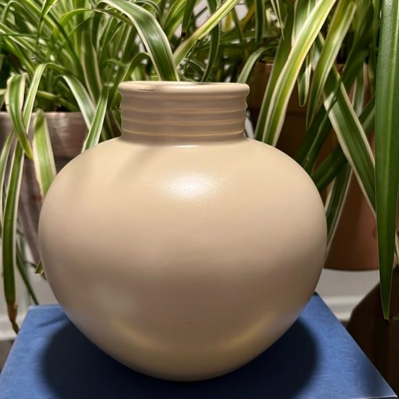 Haeger Pottery Vase 1993 Pottery Cream Organic Modern Retro Boho MCM Vintage - Picture 3 of 8